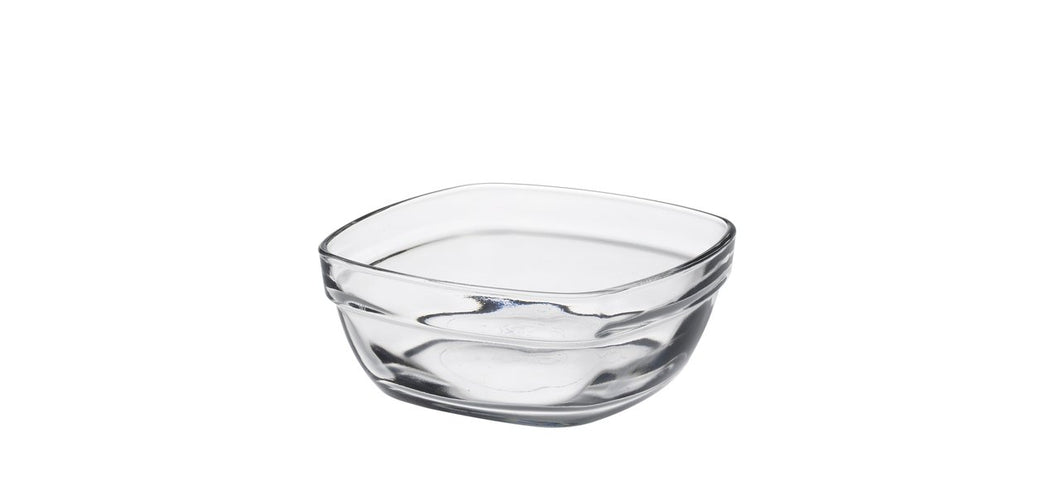 Lys - Square clear glass saucer