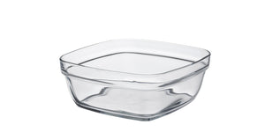 Lys - Square stackable clear glass mixing bowl