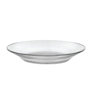 Lys - Clear glass soup plate 23 cm (Set of 6)