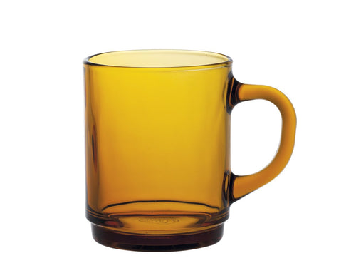 Versailles - Amber glass mug 26 cl (Set of 6)