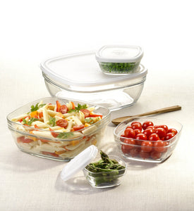 Duralex Lys - Square stackable clear glass mixing bowl Lys - Square stackable clear glass mixing bowl